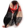 2025 Elegant Women's Striped Plaid Shawl – High-End Autumn/Winter Fashion Scarf