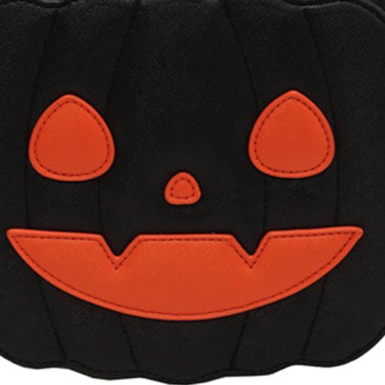 Cosplay Costume Accessory Cute Pumpkin Crossbody Bag, Halloween Trick or Treat Fashionable Novelty Bag Lightweight Purse with Adjustable Strap