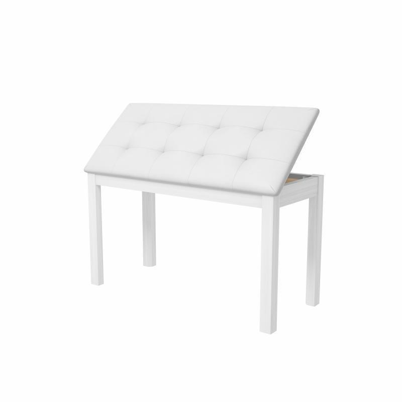 Solid Wood Dual Piano & Guitar Stool 74.5*32.5*47.5 белый