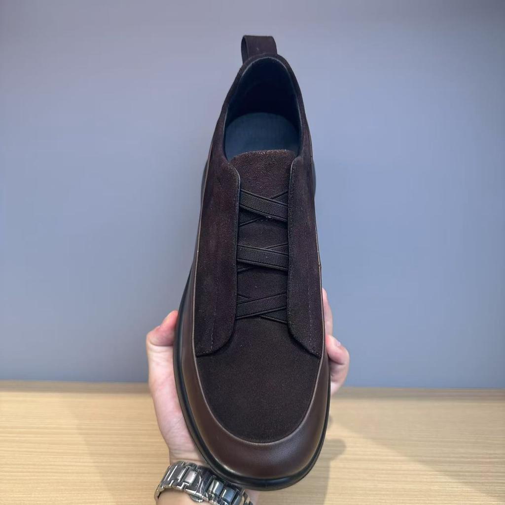 Men'S Shoes New Thick-Soled One-Pedal Lazy Shoes Casual Sports Jogging Shoes Trendy Fashion Little White Shoes