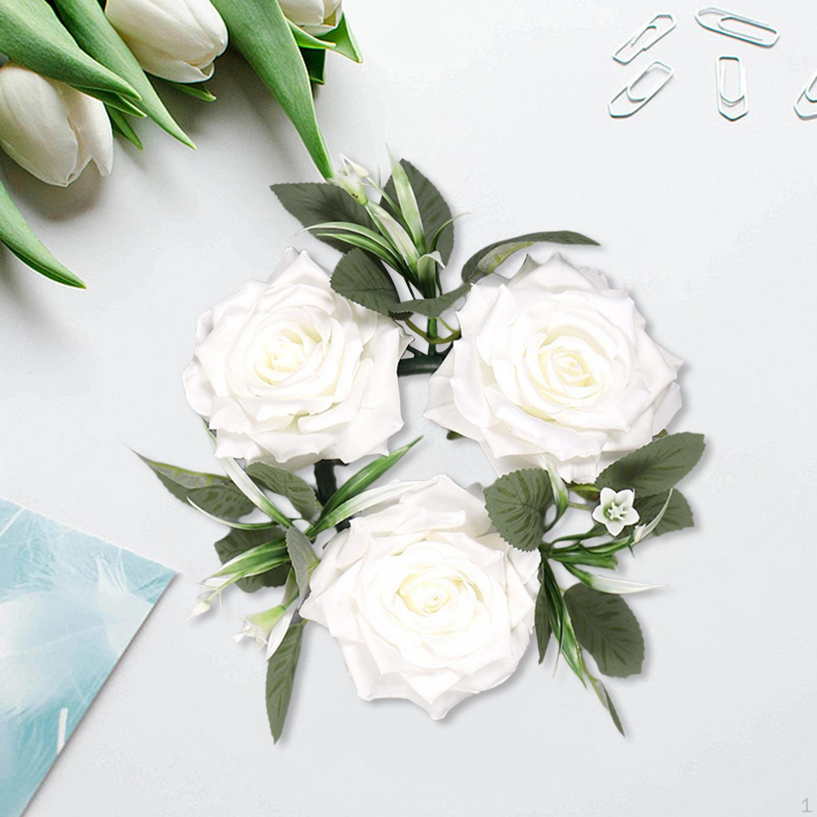 

Boho Candle Ring Wreath with Greenery Accents білий