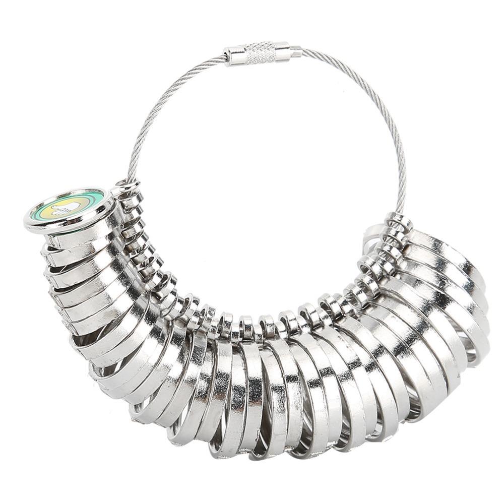 

Professional Alloy Ring Sizer 33pcs Set Hong Kong Ring Size Ring Measuring Tool Jewelry Ring Gauge Professional Use