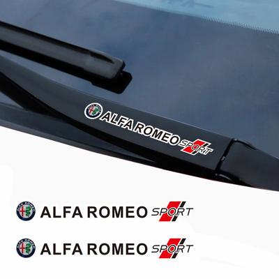 4Pcs Car Logo Decoration Stickers Decal Accessories For Giulia Stelvio Giulietta 156 159 147 Mito Tonale Brera Disco