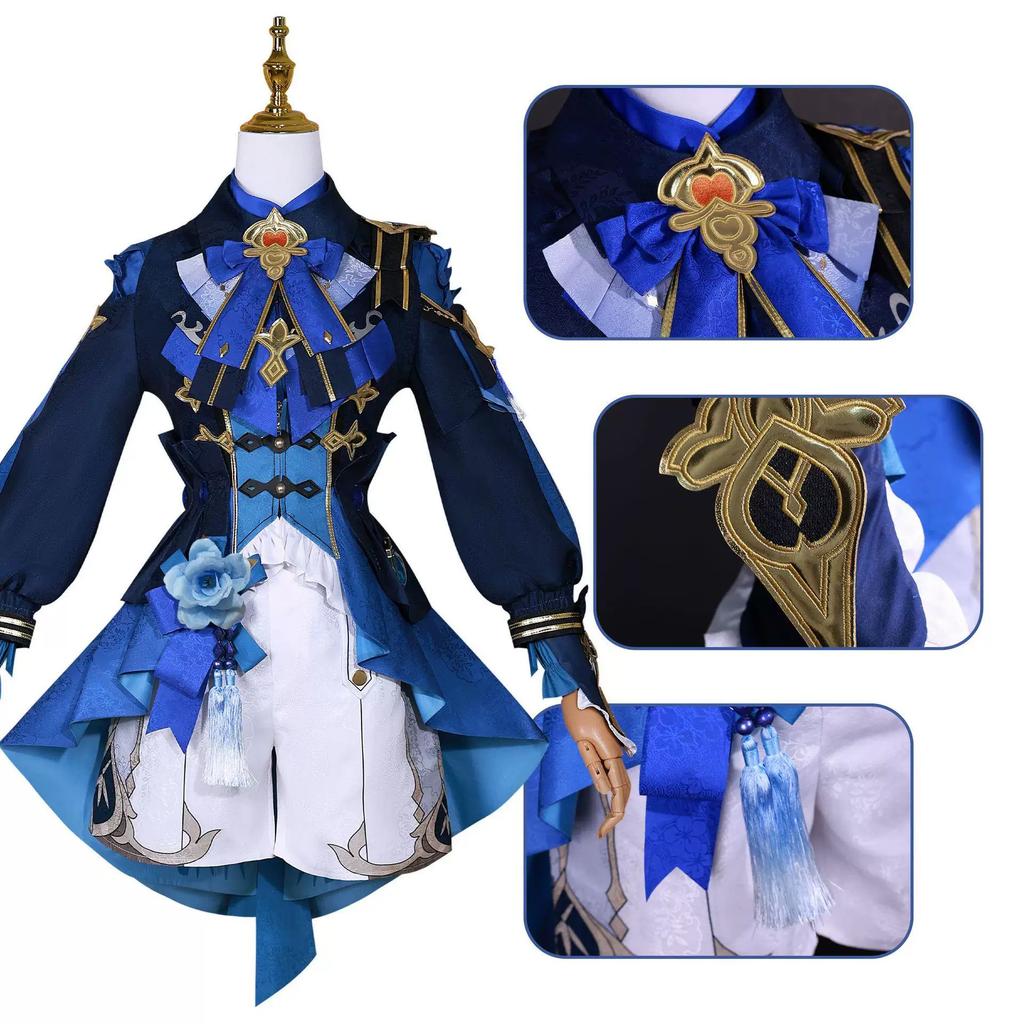 Genshin Impact Cosplay Costume Wig Hair Women Dancer Dress Carnival Uniform Anime Halloween Costumes