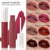 DUNUF 8-Farben Langanhaltender Matt-Lipgloss – Samtiges Finish, Wischfest, Ideal für Europäisches & Amerikanisches Make-up.