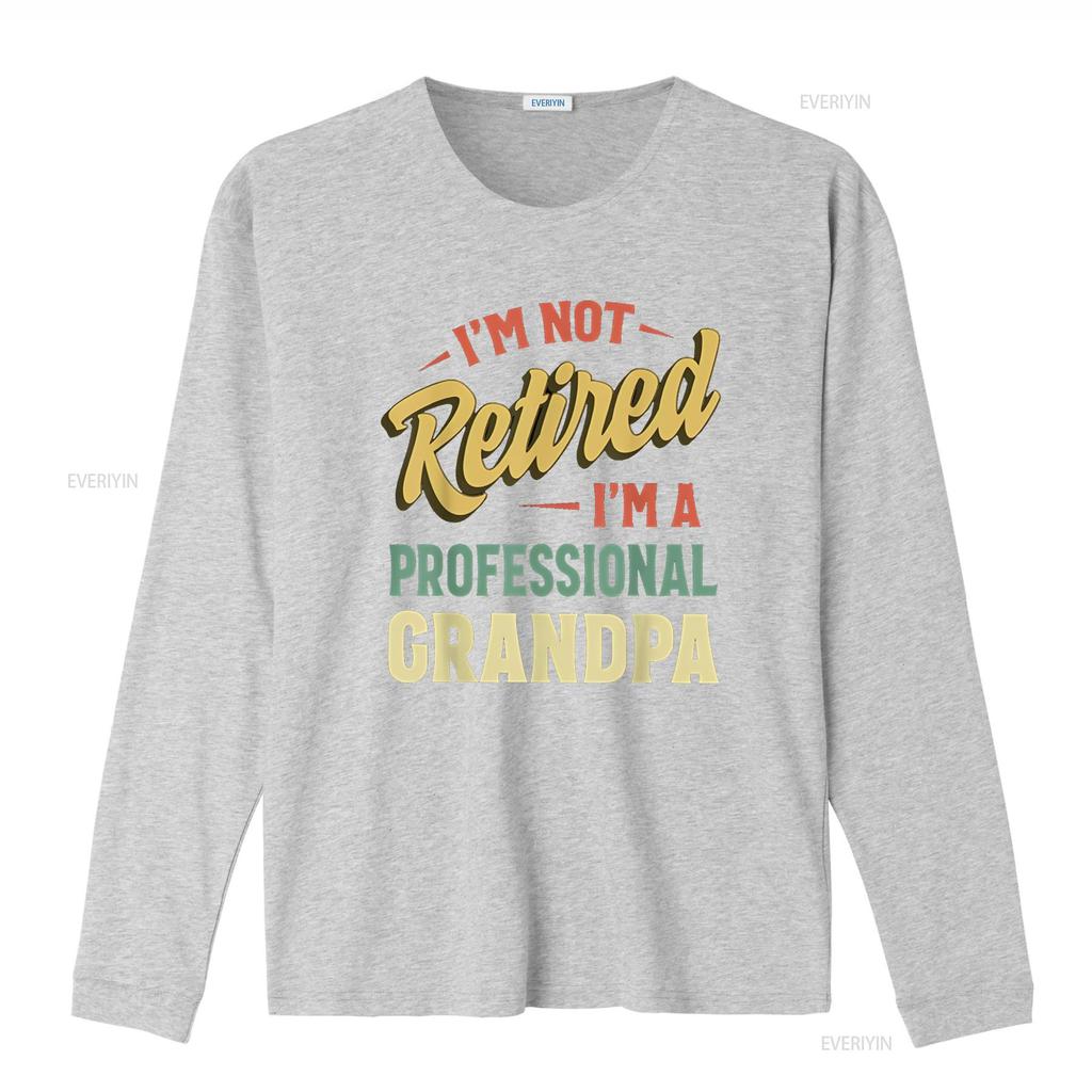 Grandpa T Shirt For Men Funny Fathers Day Retired vintage Washed Stylish designer clothes Slightly Casual Comfortable