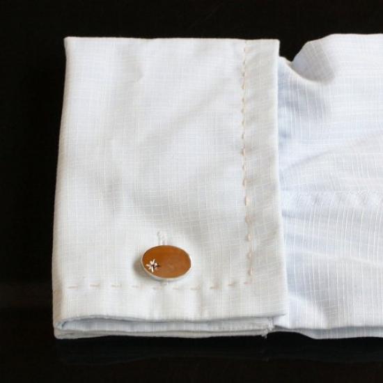 Kamakura Cufflinks Workshop January Birthstone Garnet Cufflinks jc001-a-1