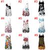 Elegant Women Summer Vintage Beach Sleeveless 3d Floral Print Boho Tank Dress