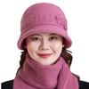 Winter Velvet Warm Hat for Middle-aged Elderly People Rabbit Hair Woolen Hat Outdoor Windproof Mother