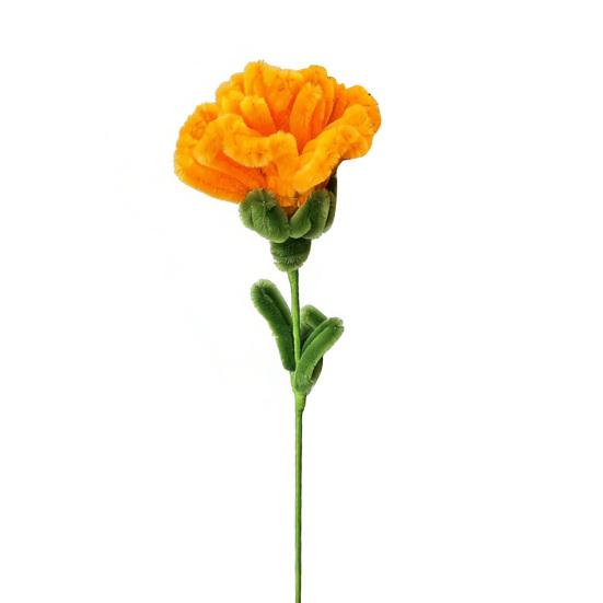 Fertiger Pfeifenreiniger Künstliche Nelke Handgefertigt Konserviert Künstlicher Blumenstiel Plüsch-Drehstock Florale Dekoration Geschenk für Frauen zum Muttertag