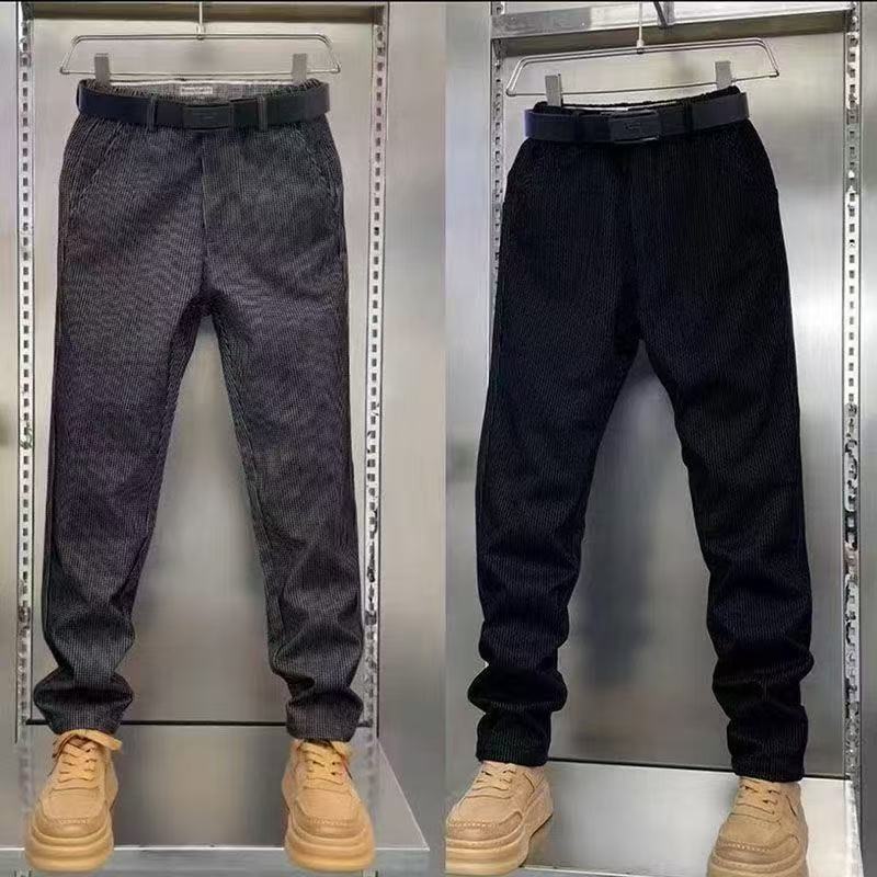Men's High-end Autumn and Winter New Casual Pants High-end Versatile Slim-fit Straight Business Fashion Men's Pants