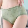 6Pcs Cotton Crotch Seamless Briefs Mid Waist Underwear for Women Soft Lace Bowknot Panties  Lady