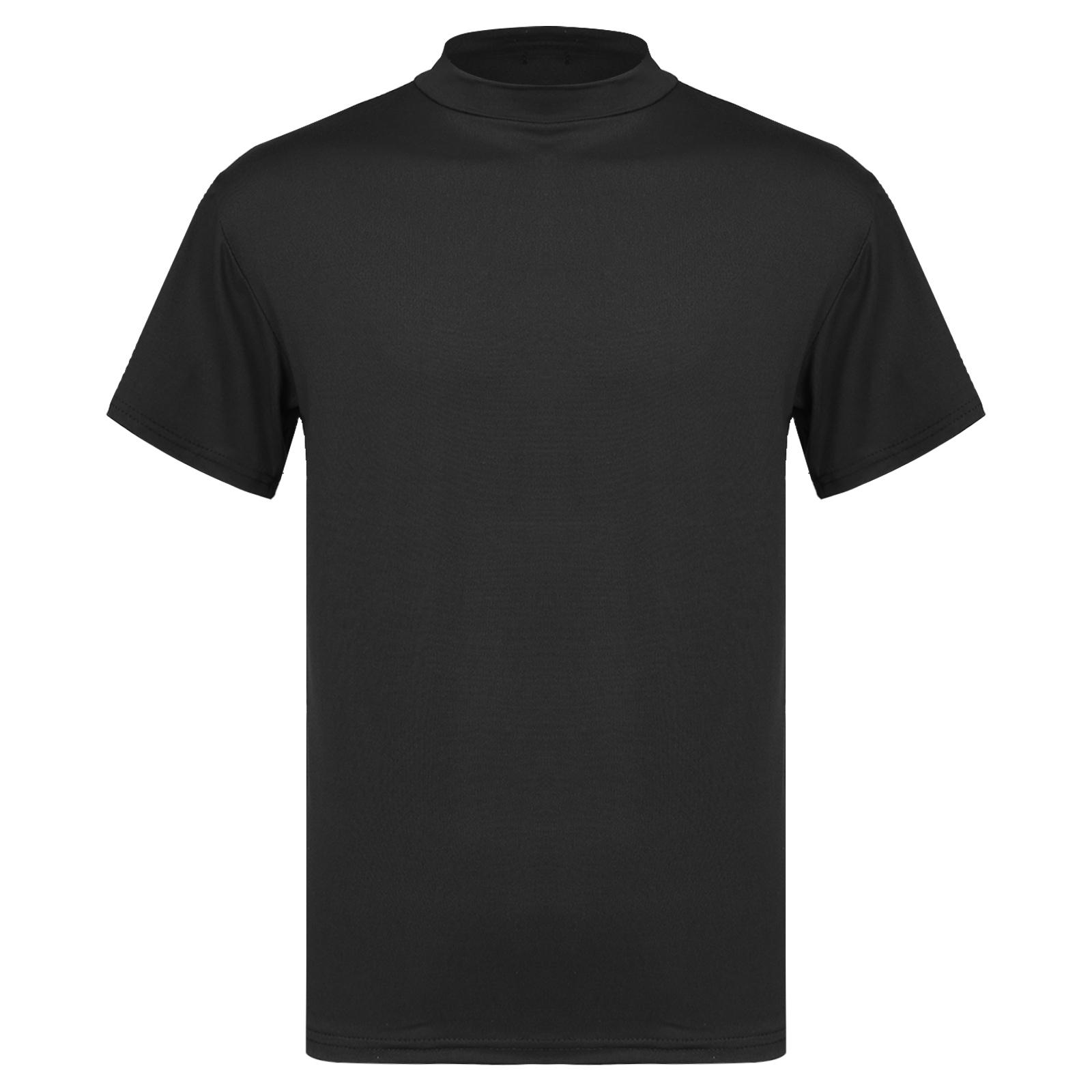 

Мужские обтягивающие футболки для бодибилдинга, майка, футболка с коротким рукавом, повседневные однотонные облегающие топы M чёрный