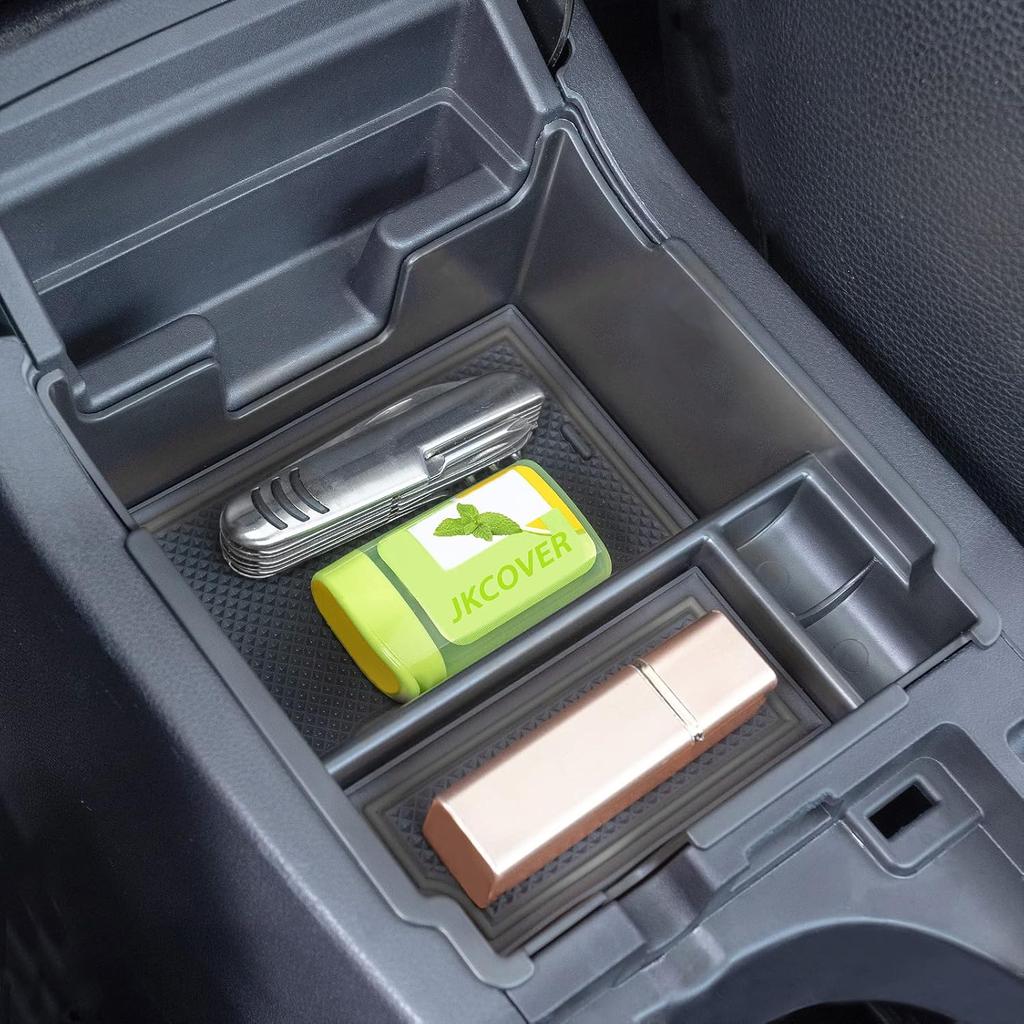 JKCOVER Center Console Organizer Tray Compatible With 2017-  Subaru Impreza And 2018-  Subaru Crosstrek, ABS Material Ert Armrest Storage Box