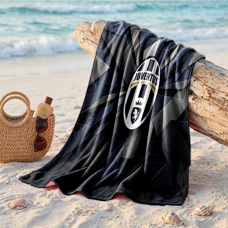 Asciugamano da Spiaggia in Microfibra con Stampa Juventus FC Asciugatura Rapida Assorbente Grande Asciugamano per Spiaggia Nuoto Viaggio