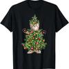 NEW LIMITED Funny Cat Christmas Tree Xmas S Idea Premium T Shirt S 3XL