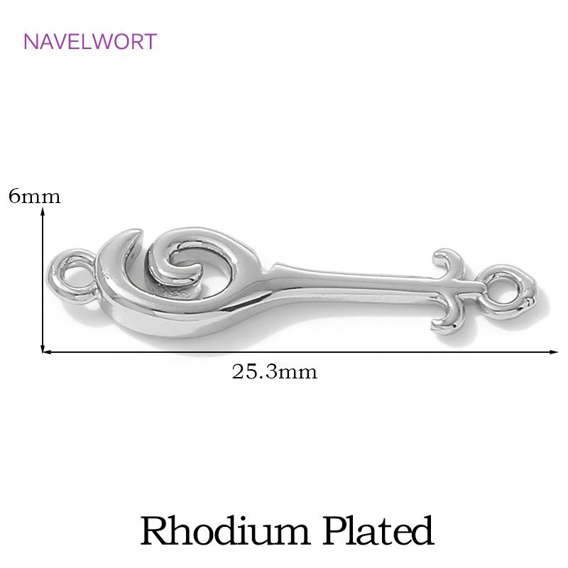 

18K Gold Plated Vortex Design Connector Charms,Connectors For Jewelry,Double Hole Charms Connector,DIY Bracelets Making Findings 2 pieces