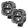 2pcs LED Work Light White Amber Driving Fog Light Daytime Running Light Led Light Bar For Car Truck Pickup Boat Suv Off Road Neon Lights 4