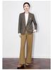 Women's Autumn Retro Plaid Brushed Suit Jacket