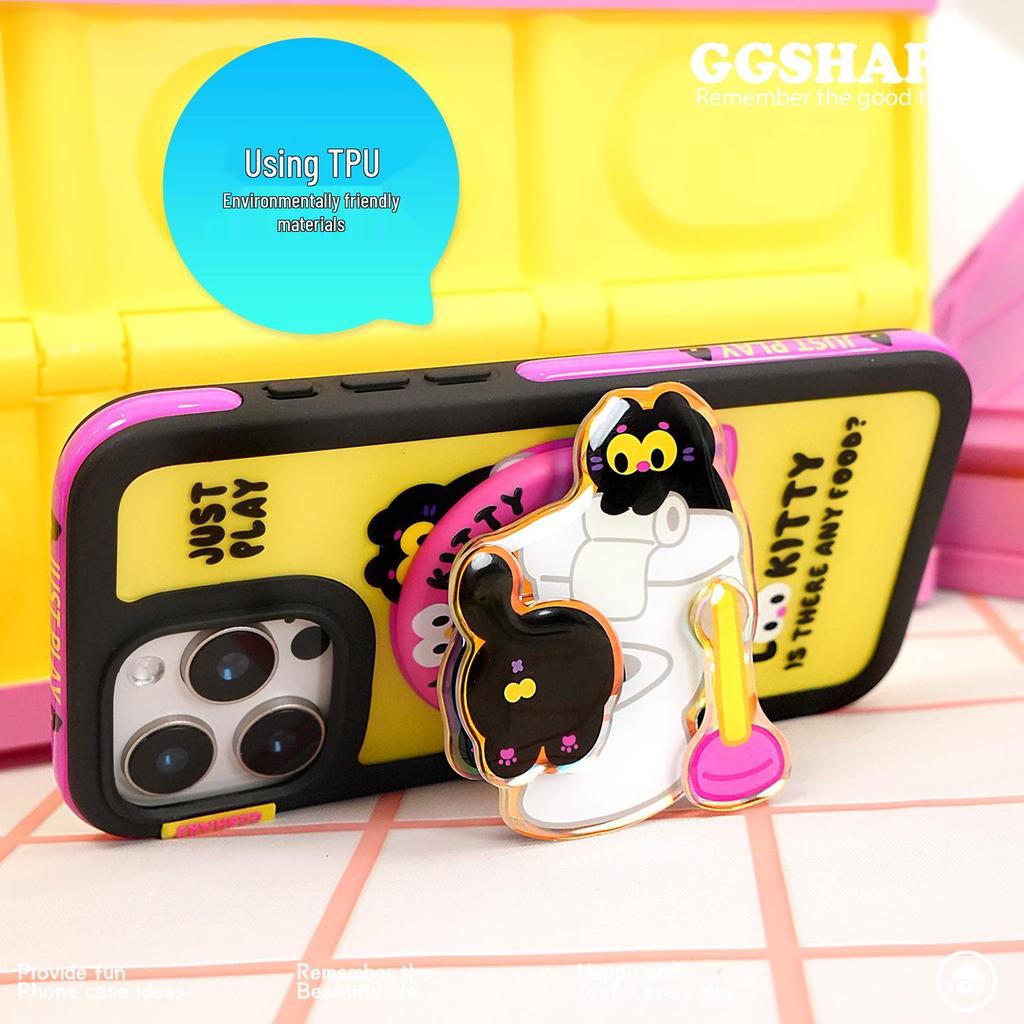 Hermit Crab Original Magnetic Stand Phone Case for iPhone 17 & 16 - Cat Compatible, Drop-proof