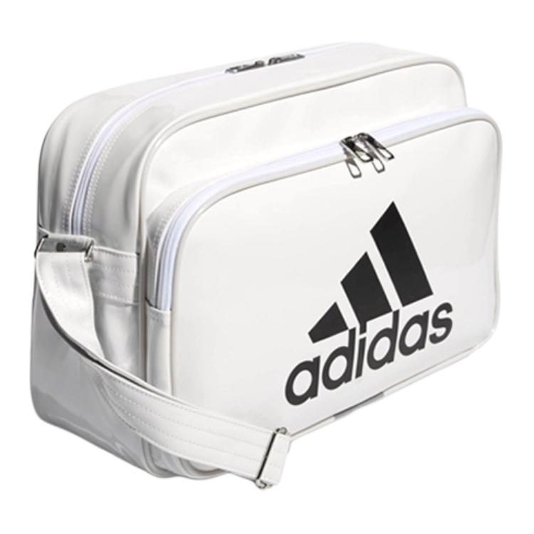Adidas Polyurethane Sports Bag, Travel Bag, Shoulder Bag Unisex White CX4041