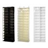 Over The Door Shoe Rack Hanging Shoe Organizer with 26 Large Pockets Foldable Over-the-Door Storage Bag for Closet Door Dormitory