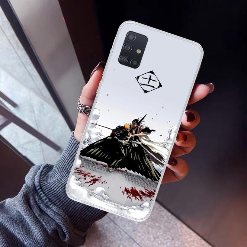 Zaraki Kenpachi Bleach Phone Case For Samsung Galaxy A12 A52S A42 A32 A22 A51 A50 Note 20 Ultra 10 S10 Plus A71 A70 A31 A30 A10S