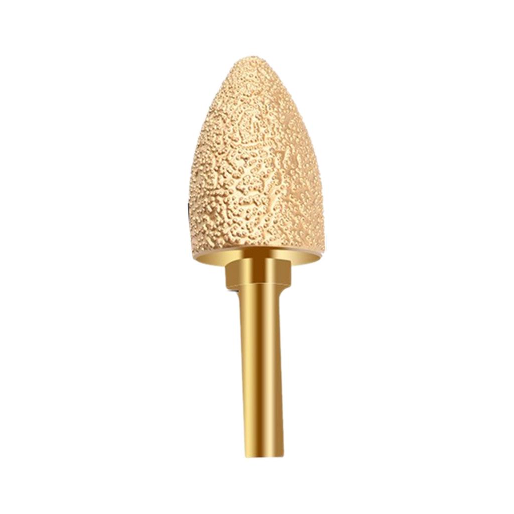 Diamond Coated Cylinder Head Mounted Points Grinding Bit Rotary Diamond Burr for Rotary Tool Bit Grinder Stone Carving