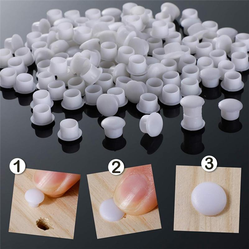 Good-150 Pieces 10Mm (3/8 Inch) Plastic Plugs For Hole Plugs Screw Hole Plugs For Door Screw Chair Cabinet Cupboard Shelf Durabl