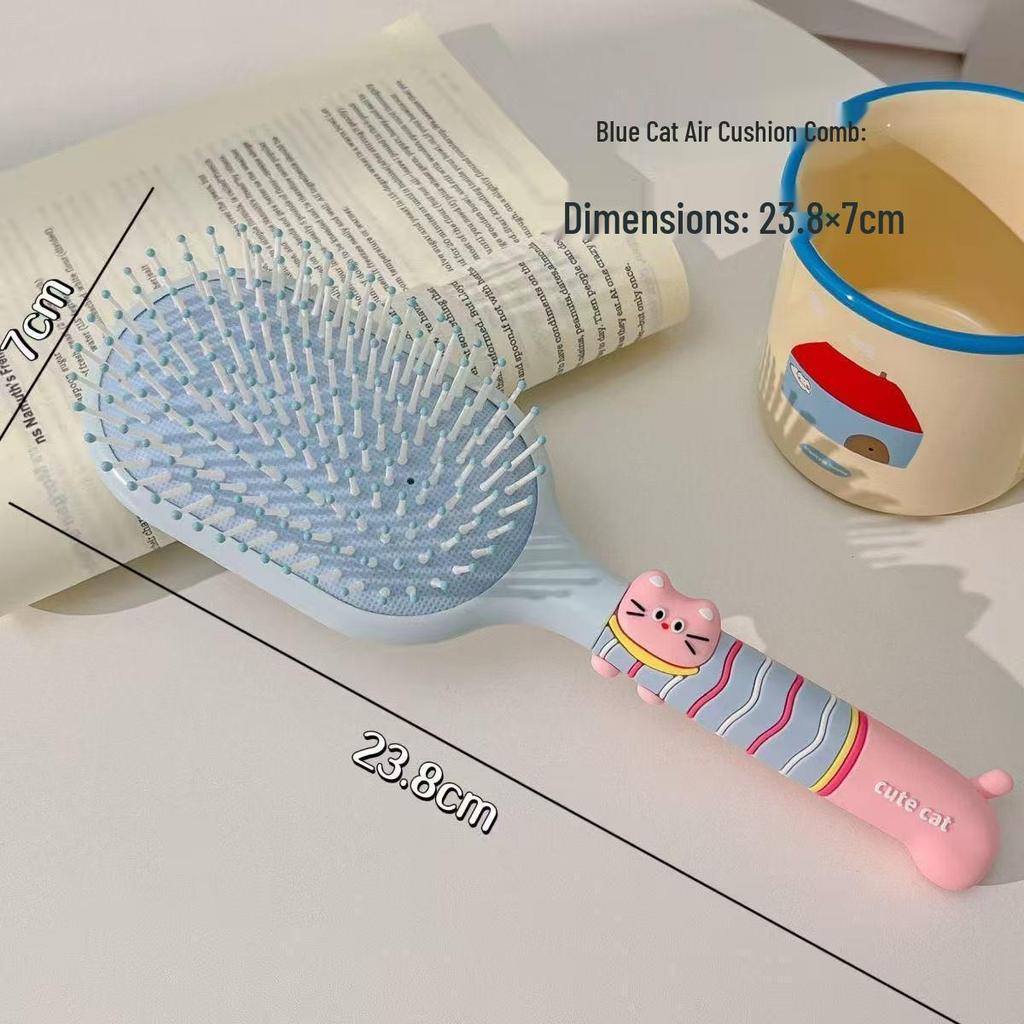 Flauschiger Luftpolsterkamm für Mädchen: Tragbarer, hochwertiger Haarkamm für glattes Haar & Schüler