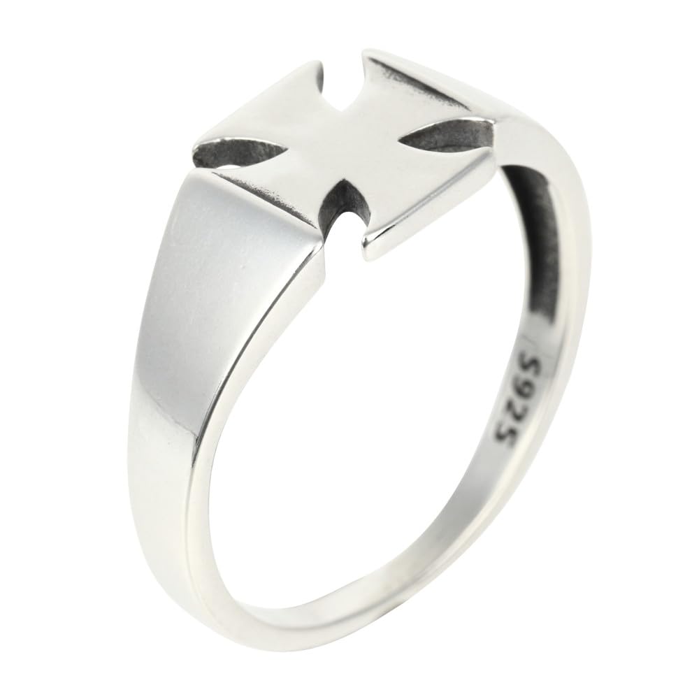 

Ring Ring 925 Silver Cross Sterling Silver Slim Accessory [sakuto] Men s (21)