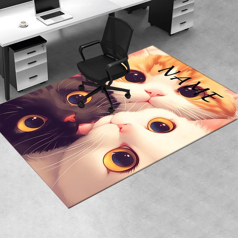 Cute, Fluffy, Adorable Office Carpet Soft Polyester Entrance Carpet Washable Non slip Machine Washab