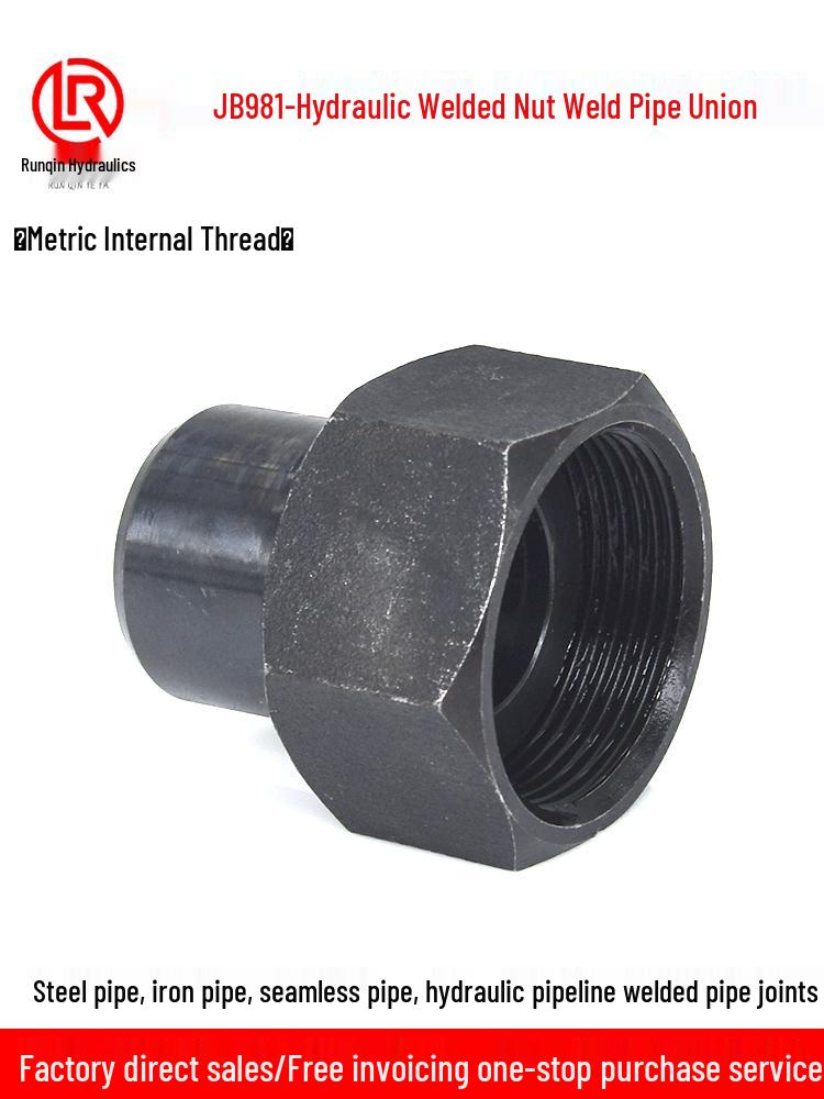 High-Pressure Hydraulic Welding Pipe Joint with Metric Thread Gauge