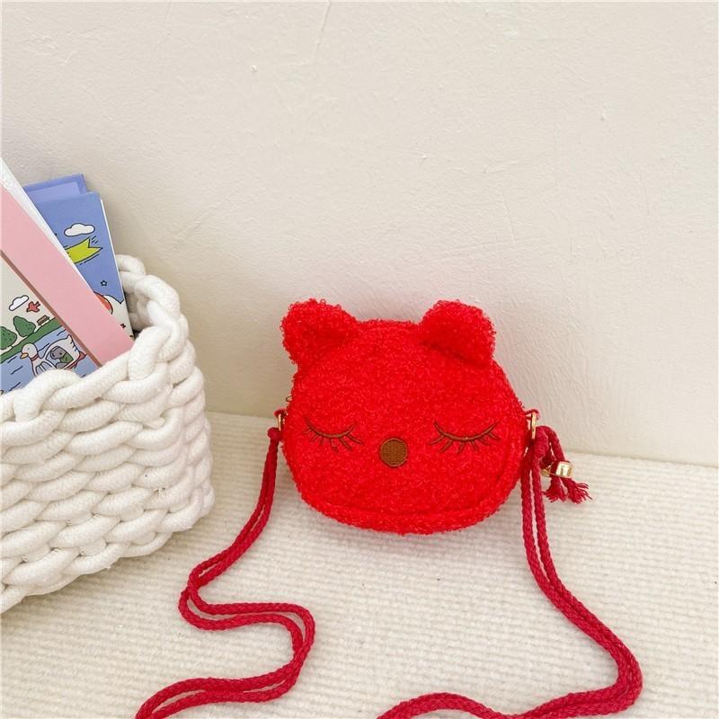 Adorable Cartoon Bunny Plush Bag For Toddlers Cute Shoulder Snack Bag