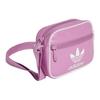 New Adidas Originals ADICOLOR CLASSICS Polyurethane Shoulder Bag, Crossbody Bag Mini Unisex Pink Purple IX7486