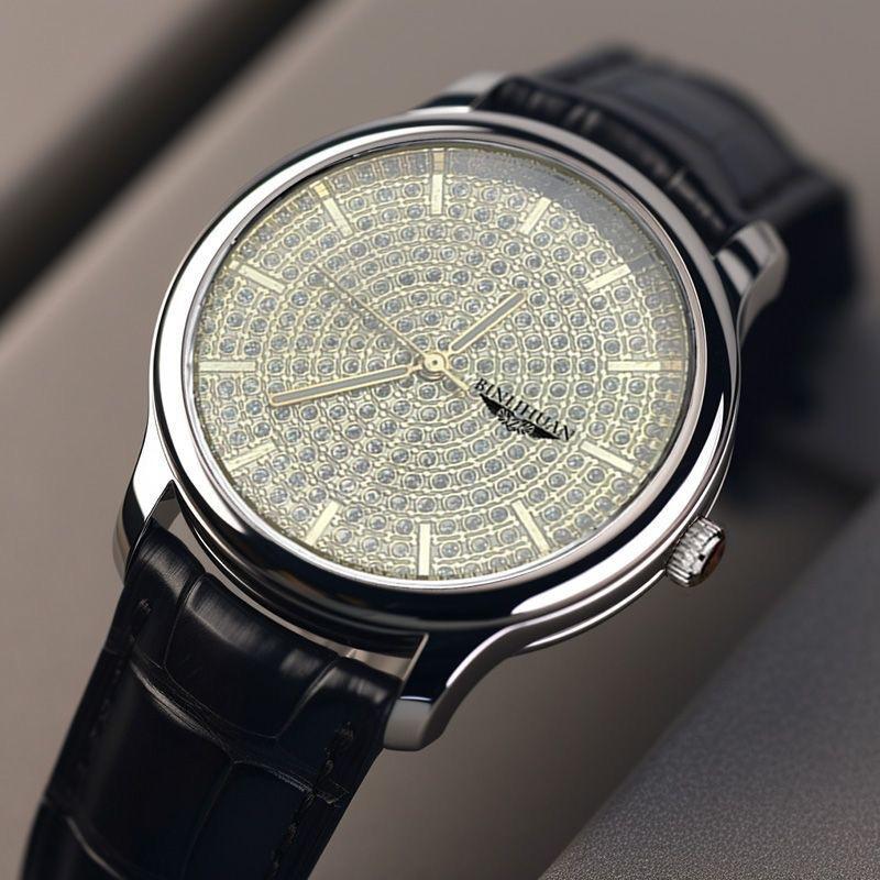 Men's Fashion Casual Quartz Watch with Leather