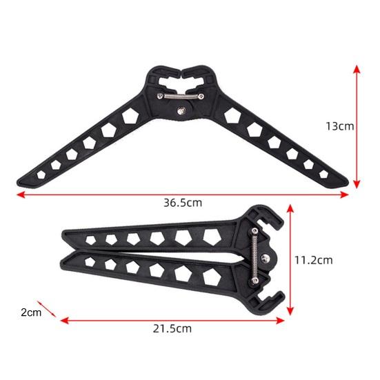 Archery Kickstand Compound Bow Kick Stand Holder Hollow Design Foldable Eight-Character Bow Frame