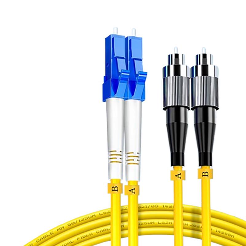 SAMZHE LC-FC Single-Mode Dual-Core Fiber Optic Patch Cable