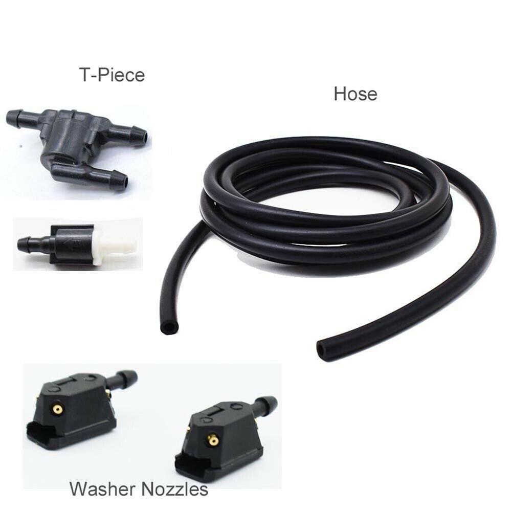 2m Jet Hose Tube Nozzle Valve Wiper Washer Windshield
