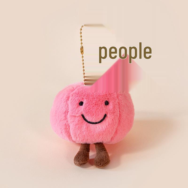 Fruit Plush Toy Keychain - Persimmon, Apple, Banana Backpack Accessory