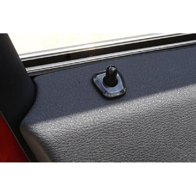For BMW X2 F39 2018- Black Wood Grain Inner Door Lock Down Bolt Ring Trim