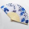 Large Folding Hand Fan Vintage Floral Fan for Women Girls Wedding Festival Dance Gift Performances Home Decorations