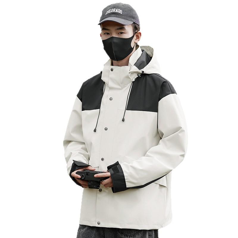 Mountain Outdoor Couple Jackets, Men's Sports and Casual Jackets, Windproof, Waterproof, Hooded Mountaineering Suits, Rainproof