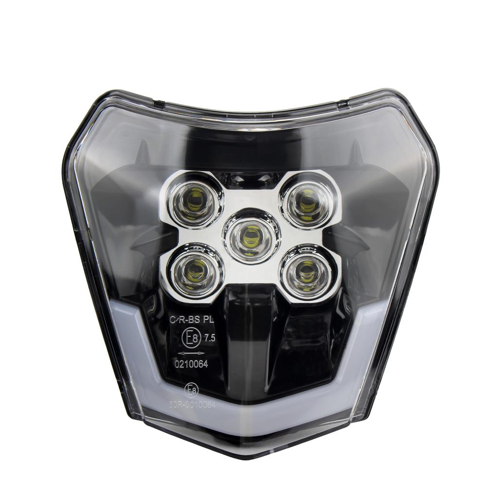 Enduro Motorcycle Headlight LED Wick for KTM EXC XC SX XC-W 125 250 300 350 450 530 DirtBike Off Road Racing Headlamp Modified
