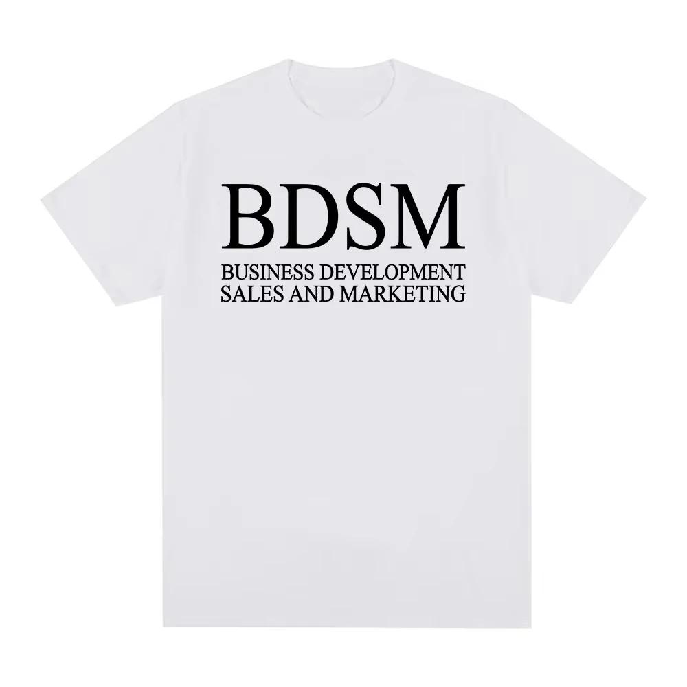 BDSM Développement Commercial Ventes et Marketing T-shirt Hommes Femmes Mode Harajuku T-shirt Homme Coton Haute Qualité T-shirt Décontracté