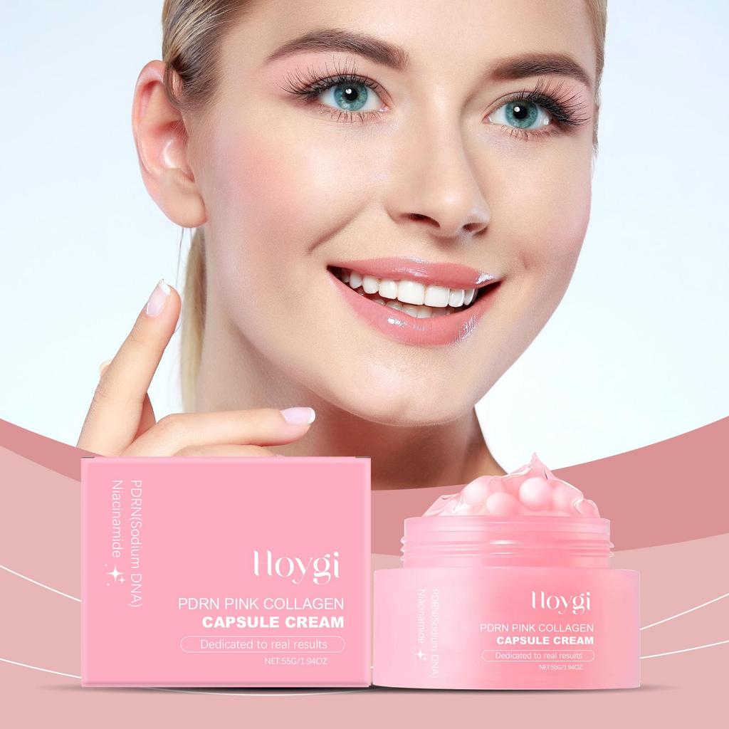 Hoygi Collagen Face Serum High Protein Skin Oil Control Lasting Moisturizing Facial Cream Firming Whitening Skin Care Face Gel