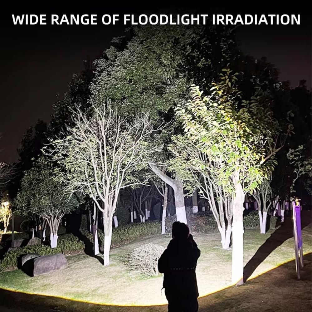 Flash Light Portable Rechargeable Spotlights High Power Rechargeable Led Flashlight Camping Ultra Powerful Flashlight Lamp Work