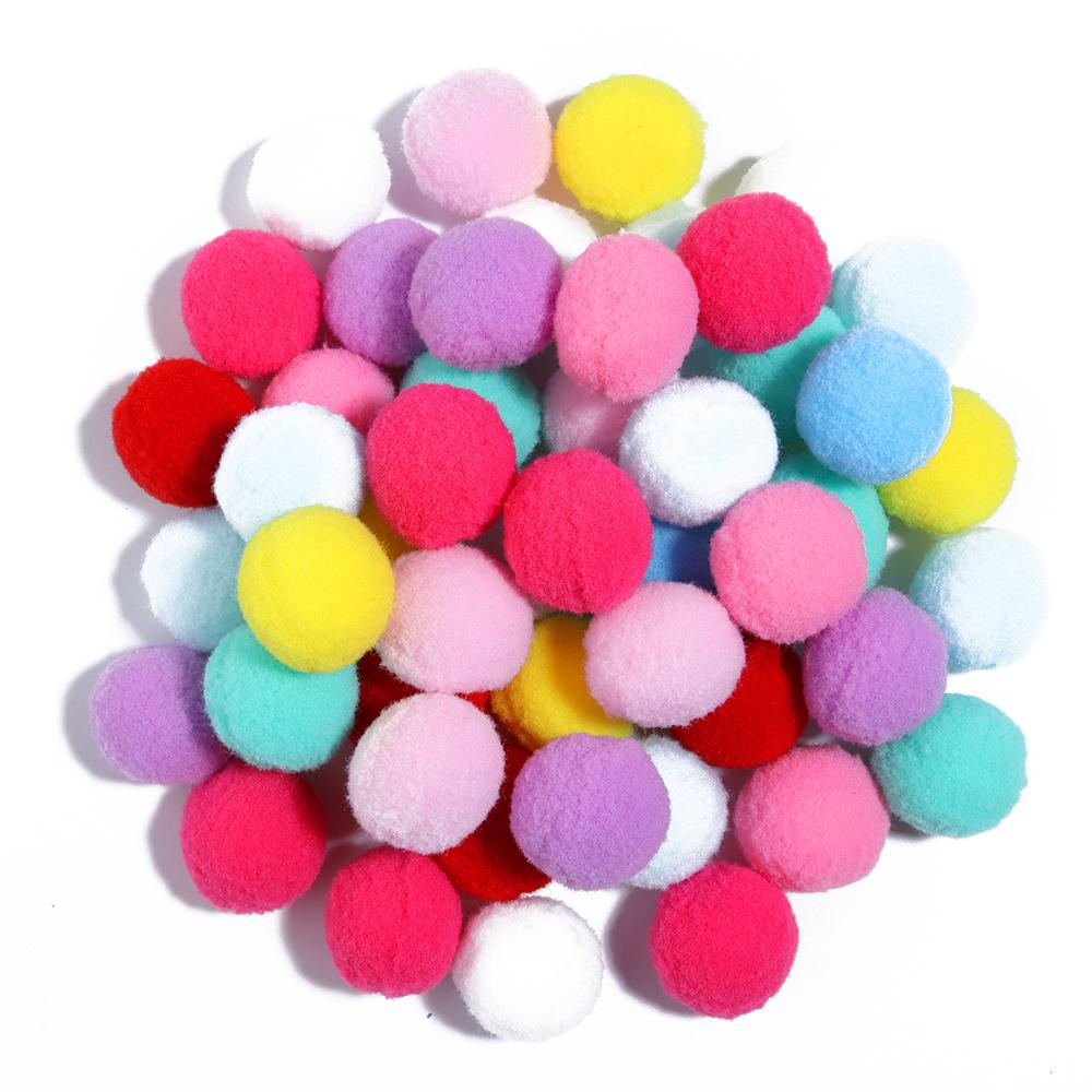 1/1,5/2/2,5/3mm Weiche Pompons Bunt Hohelastisch Flauschiger Plüschball DIY Handgenäht Kinderspielzeug Schuhe Hut Heimdekorationszubehör