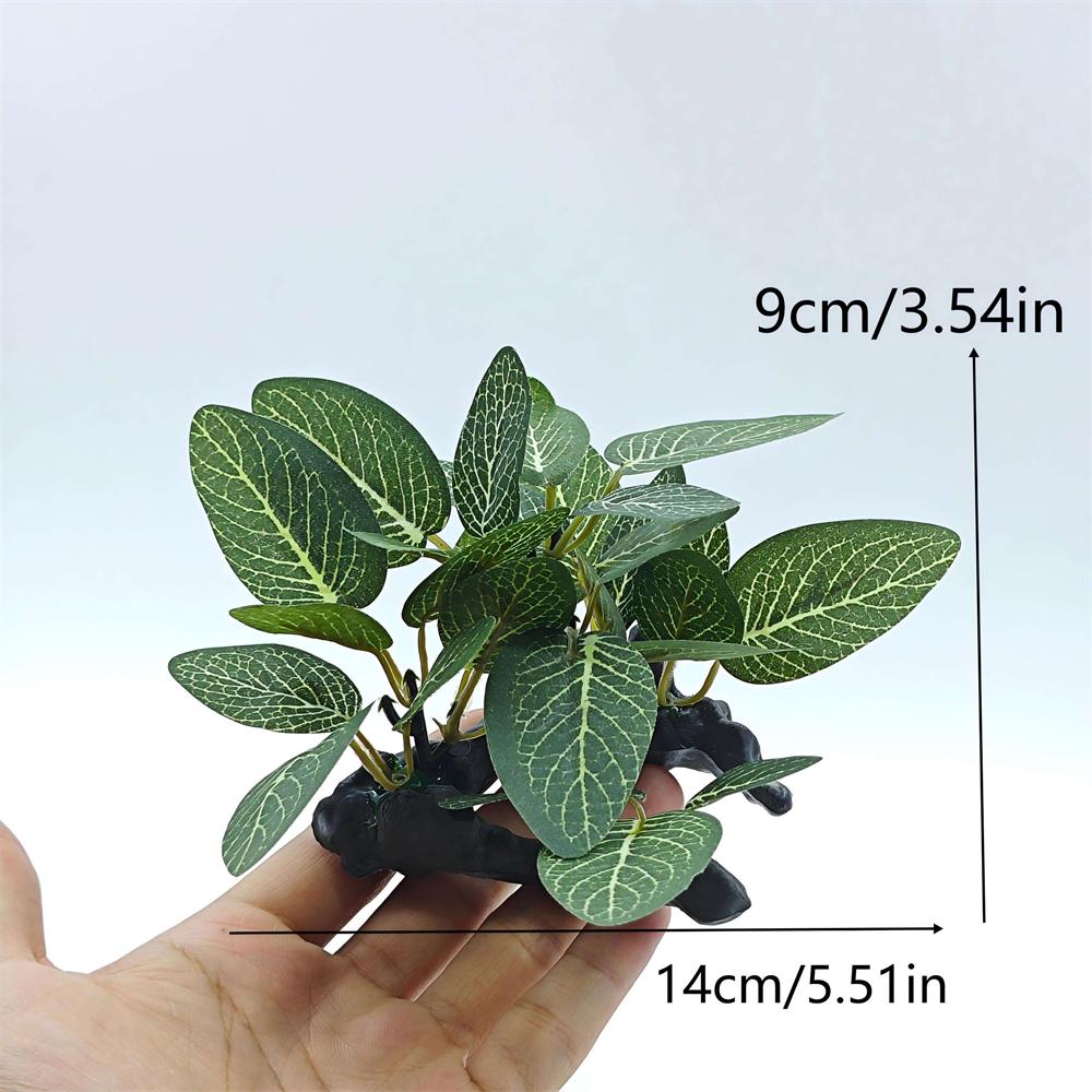 Aquarium simulation plant Plastic Artificial Turtle Tree Trunk plant  Plant Fish Tank Grass Wood Decoration Underwater Plants