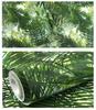 Forest Green Plant Palm Leaf Wallpaper 3D Bedroom Living Dining Room Wall Decor PVC Waterproof Wallpaper